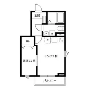 メリディアン泉ケ丘Solana【3階】の間取り
