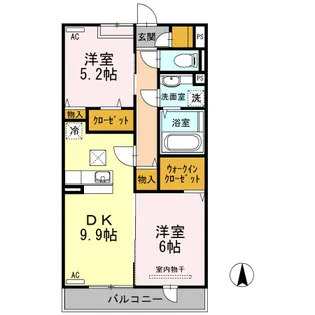 東京都板橋区西台2【アパート】の間取り