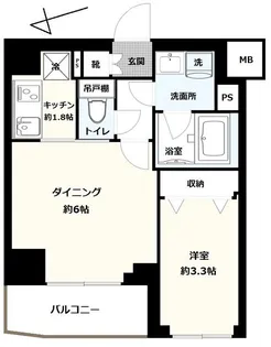 ハーモニーレジデンス東京羽田スカイブリッジ【4階】の間取り
