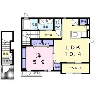 クラール ハウス II【2階】の間取り