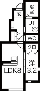 ル・メイユール前九年【1階】の間取り