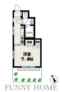 ワイアンドティー【1階】の間取り