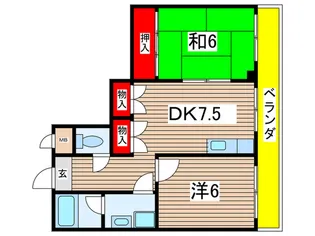 パティオA【5階】の間取り