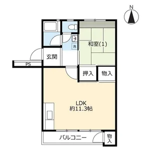 UR西上尾第一【5階】の間取り