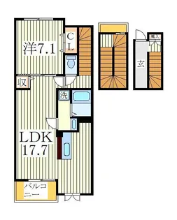 やまと M【3階】の間取り