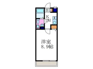 リバ-サイド高野【2階】の間取り