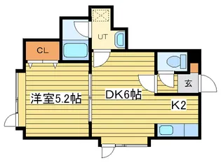 フレッシュハウス元町【2階】の間取り