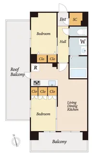 センチュリー八王子ルミエール【6階】の間取り