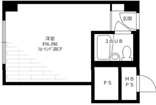 赤坂レジデンシャルホテル【4階】の間取り