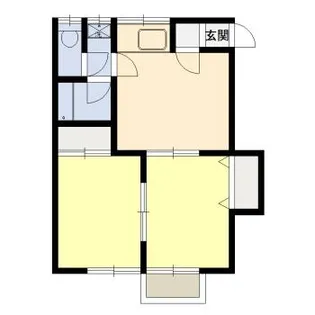 柿岡ハイツA棟【2階】の間取り