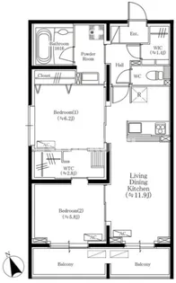 OTTO FLATS【2階】の間取り