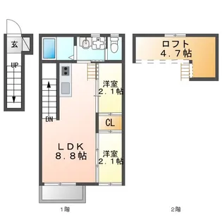 リベルテ【2階】の間取り