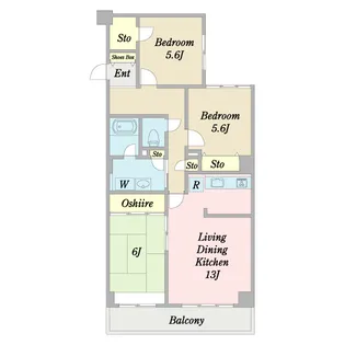 シャンポール本八幡【7階】の間取り