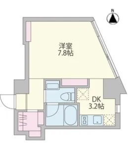 Kukai Terrace 恵比寿(クーカイテラス恵比寿)【3階】の間取り