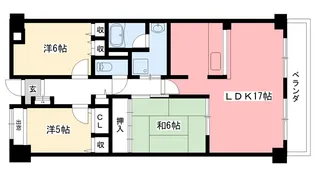 サンテ東甲子園【2階】の間取り