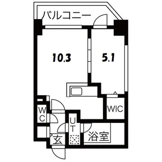 アークネスト円山【6階】の間取り