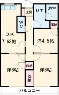 ユーアイハイツ【4階】の間取り