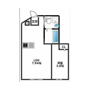コンフィチュール星川【1階】の間取り