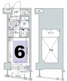 エステムコート新大阪IIIステーションプラザ【7階】の間取り