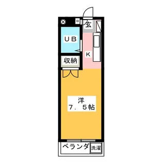 シティハイツ一ツ橋【3階】の間取り