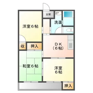 ダイヤモンドマンション【1階】の間取り