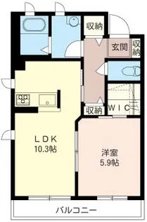 フォンターナI【1階】の間取り