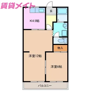 フォレストパーク【1階】の間取り