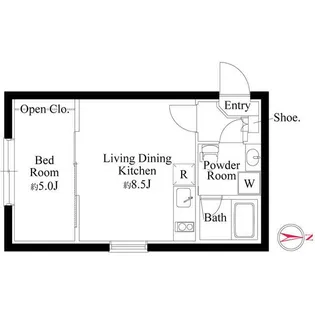 CASA PIAZZA 蒲田イースト【4階】の間取り