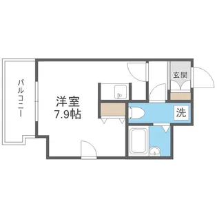 アストリア北大前【2階】の間取り
