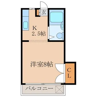 メゾン白水【2階】の間取り