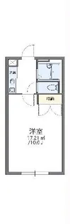 レオパレス田子の浜【1階】の間取り