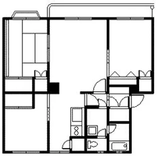 トーワ豊岡15・4【1階】の間取り