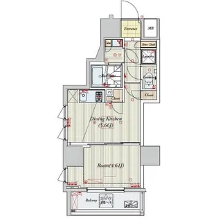 ビバリーホームズ根岸【4階】の間取り