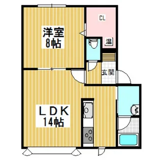 ディアコート5【2階】の間取り