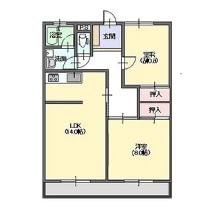 クレールカズ【3階】の間取り