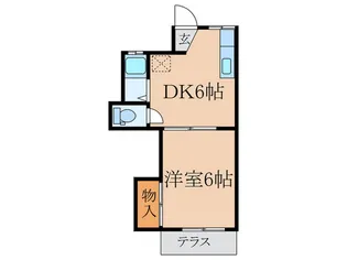 佐武ハウス【1階】の間取り