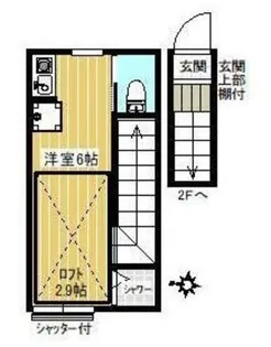 サークルハウス四つ木弐番館【2階】の間取り