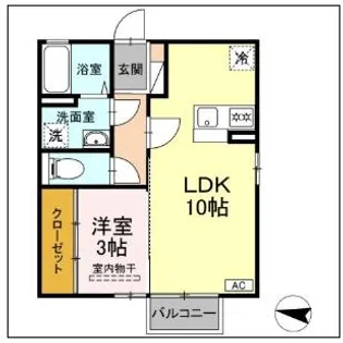 レセンテヒル【2階】の間取り