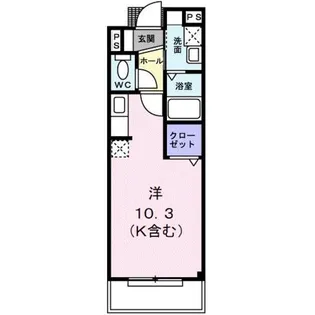 サン・スプリングメゾンA【3階】の間取り