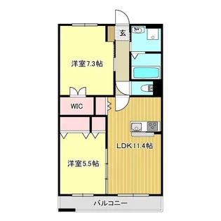 シェルフ藤【3階】の間取り