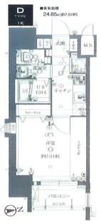 サヴォイ箱崎 セントリシティ【6階】の間取り