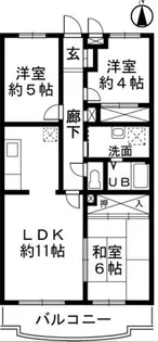 プランドール小金井【3階】の間取り
