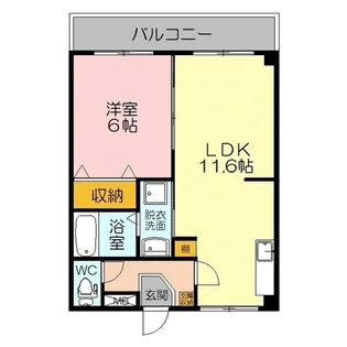 レックハウス リヴァージュ【2階】の間取り