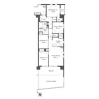 ザ・ケンジントン・レジデンス横濱片倉【1階】の間取り