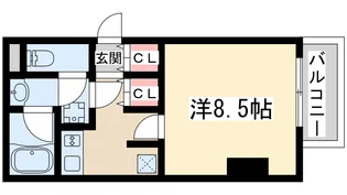 アスール江坂【8階】の間取り
