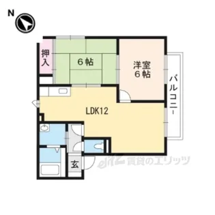 ベルヴェデールIMAI2【2階】の間取り