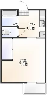 アーネスハイツ光【1階】の間取り