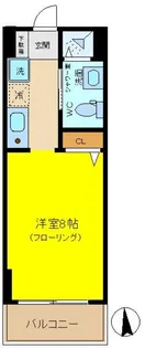 フラットK【2階】の間取り