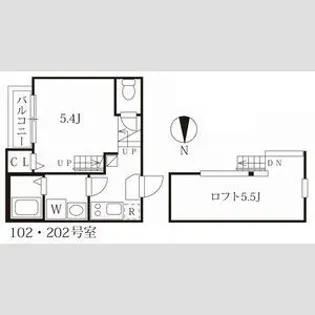 シエルクレア【1階】の間取り