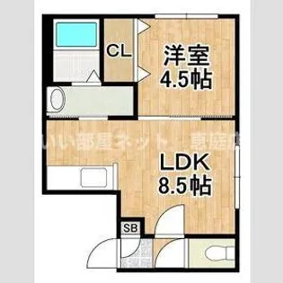 アンダーズ恵庭駅前【2階】の間取り